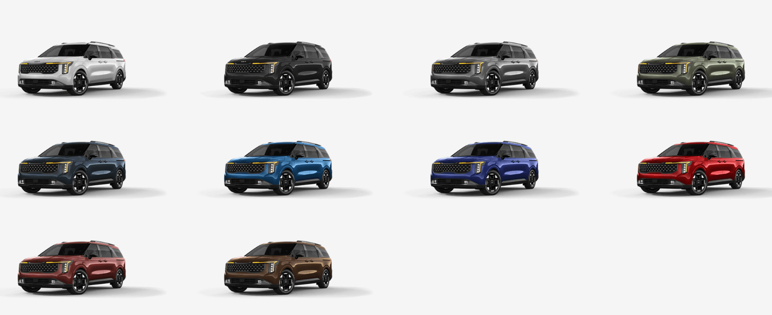 mau xe new carnival So sánh và đánh giá chi tiết các phiên bản KIA Carnival 2025
